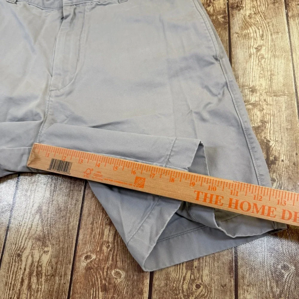 j.crew Chino Shorts Mens 36 Gray Cotton Casual Classic Pockets